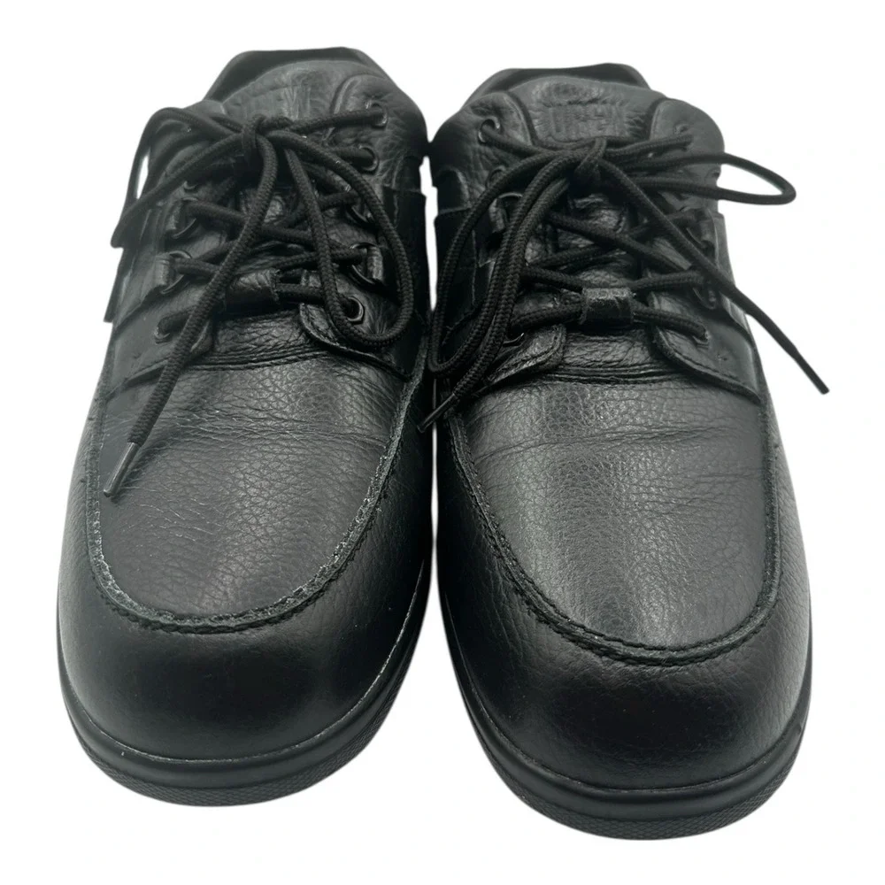 Drew Traveler Shoes Mens Sz 10.5 M Black Pebbled‎ Leather Walking Orthopedic